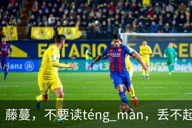 藤蔓，不要读téng màn，丢不起那个人！